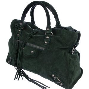 ✨BALENCIAGA Suede motocross Classic city bag